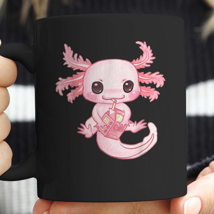 Axolotl Pastel Goth Strawberry Milk Shake Anime Aesthetic Men Women T-Shirt Graphic Print Casual Unisex Tee Coffee Mug