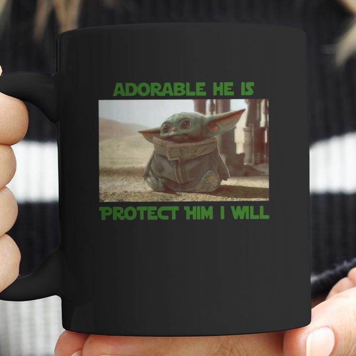 Baby Yoda Adorable He Is Protect Him I Will The Mandalorian Shirt Coffee Mug