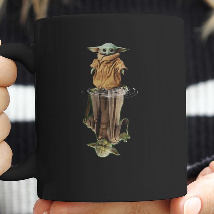 Baby Yoda And Master Yoda Water Reflection Shirt Coffee Mug