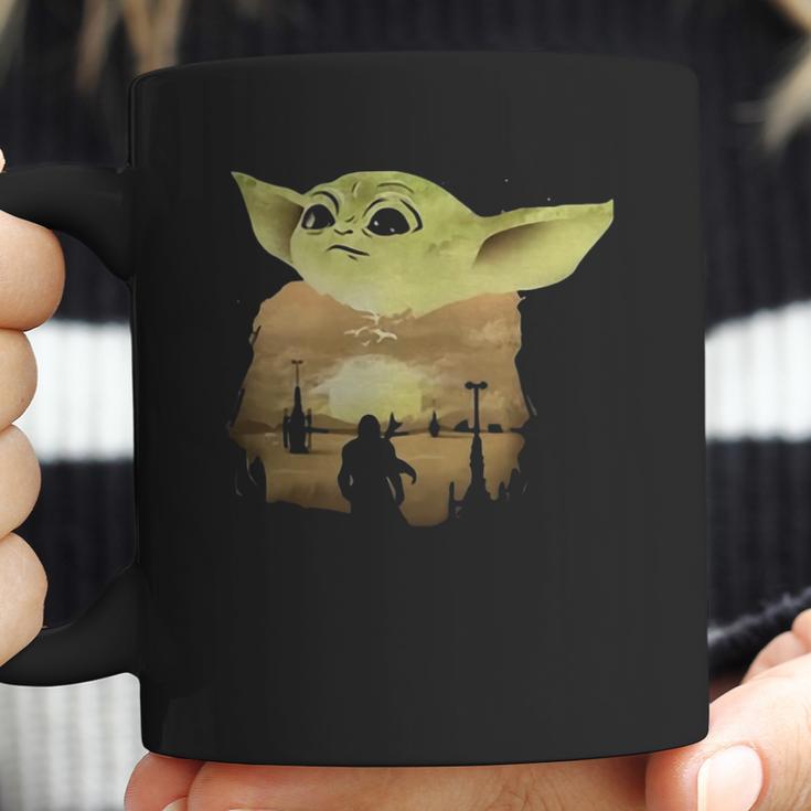 Baby Yoda Sunset Shirt Coffee Mug