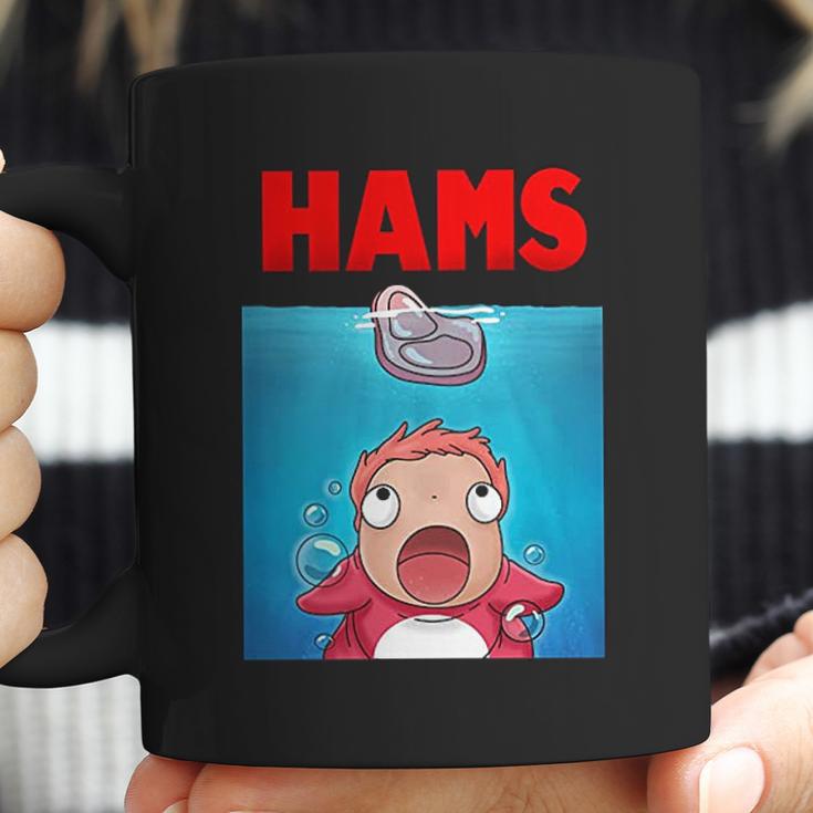 Bakugou Anime Ponyo On The Cliff Hams Parody Jaws Coffee Mug