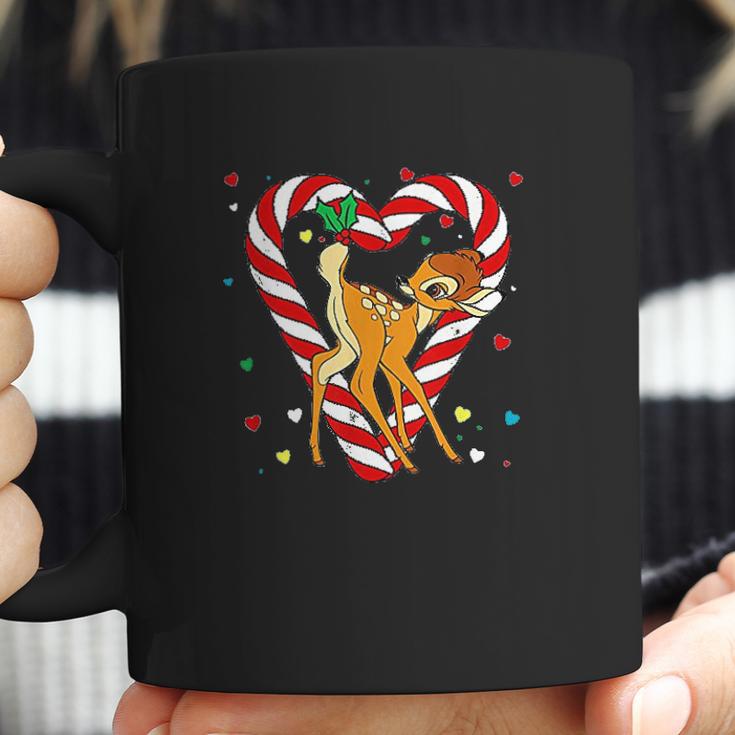 Bambi Candy Cane Christmas Coffee Mug