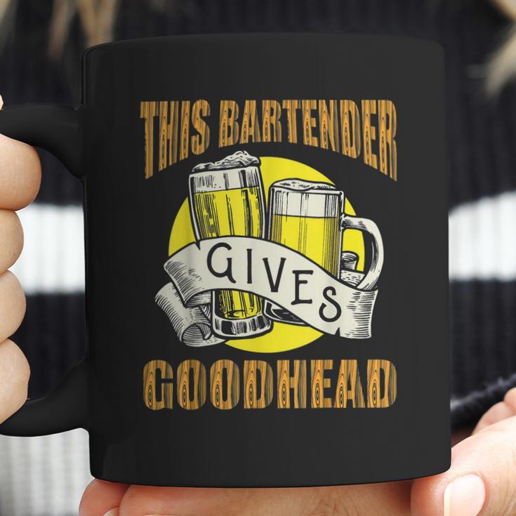 This Bartender Gives Good Head Retro Coffee Mug