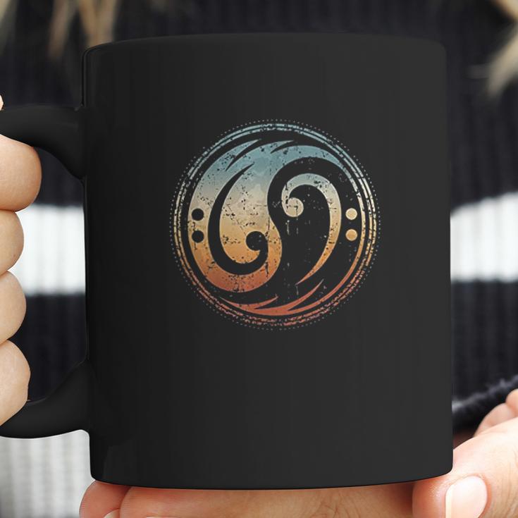 Bass Guitar Clef Yin Yang Vintage For Bassist Bass Player Coffee Mug