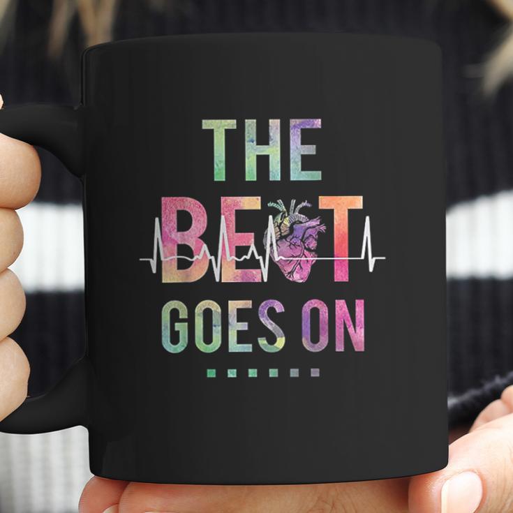 The Beat Goes On Heartbeat Rehab Heart Surgery Heart Gift Coffee Mug