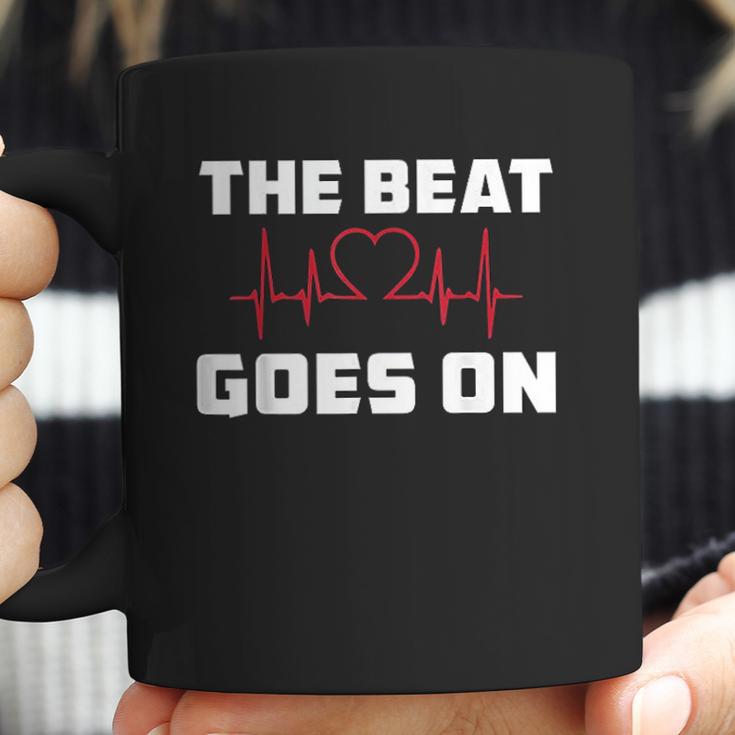 The Beat Goes On Open Heart Surgery Recovery Men Women Gift Coffee Mug