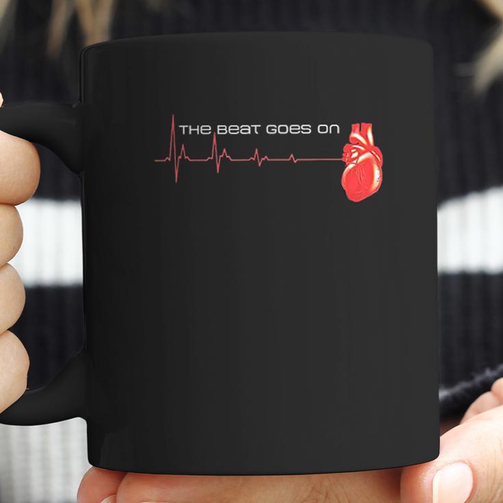 The Beat Goes On Open Heart Surgery Recovery Survivor Coffee Mug