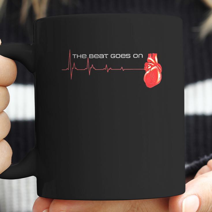 The Beat Goes On Open Heart Surgery Recovery Survivor Coffee Mug