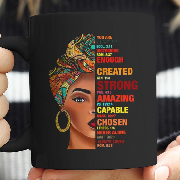 You Are Beautiful Victorious Enough Created Black Girl Coffee Mug