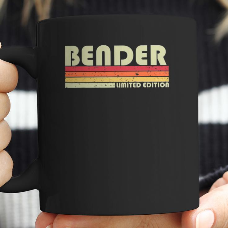 Bender Surname Funny Retro Vintage 80S 90S Birthday Reunion Coffee Mug