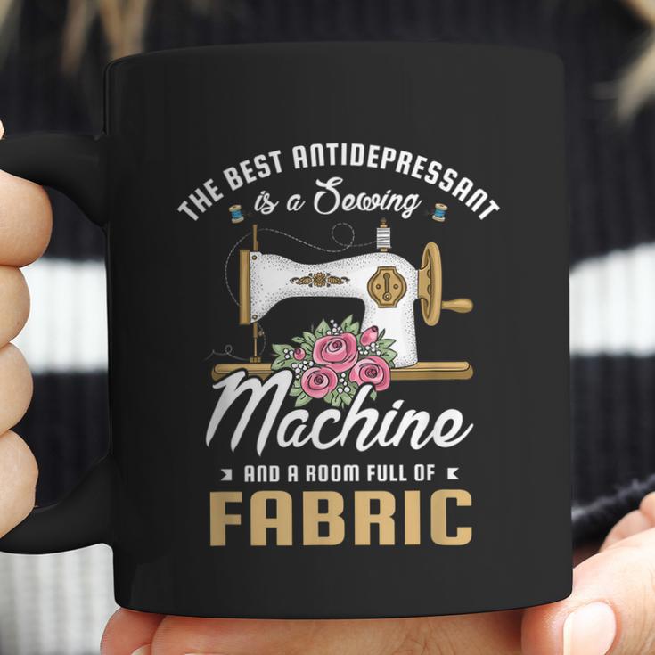 The Best Antidepressant Is A Sewing Machine And Sewing Fan Coffee Mug