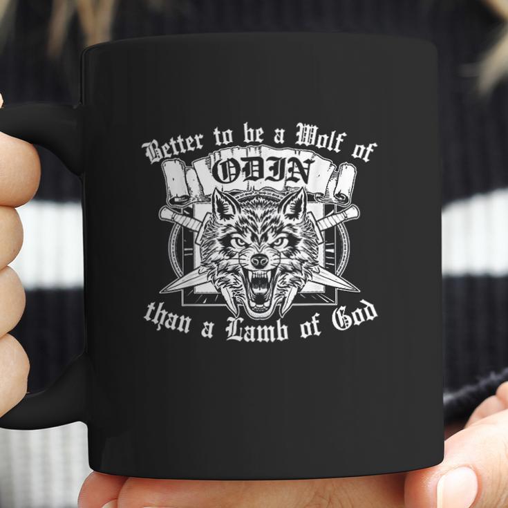 Better To Be A Wolf Of Odin Than A Lamb Of God Viking Coffee Mug