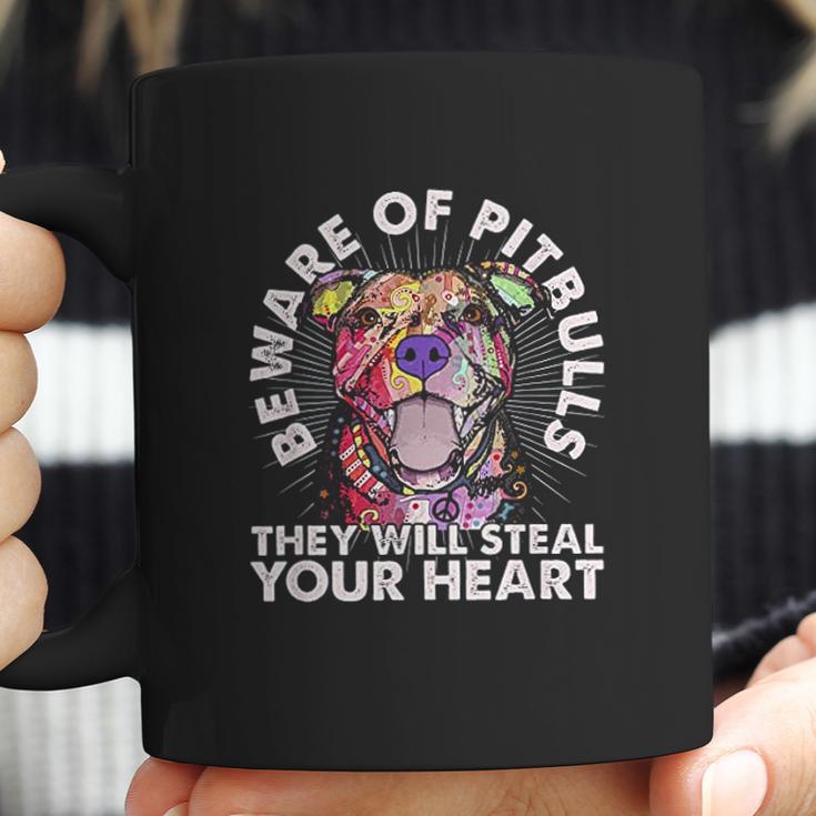 Beware Of Pit Bulls They Will Steal Your Heart Coffee Mug