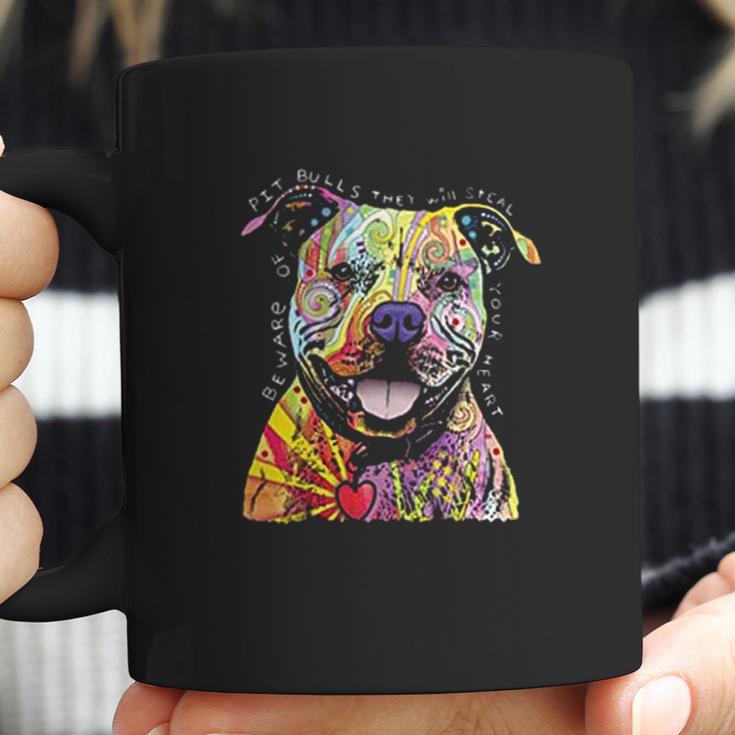 Beware Of Pit Bulls They Will Steal Your Heart Coffee Mug