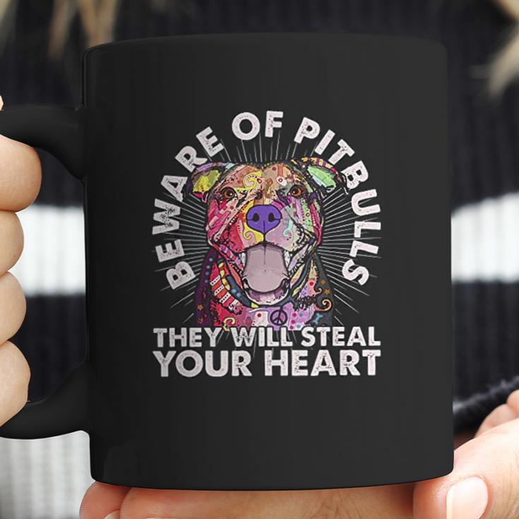 Beware Of Pit Bulls They Will Steal Your Heart Coffee Mug