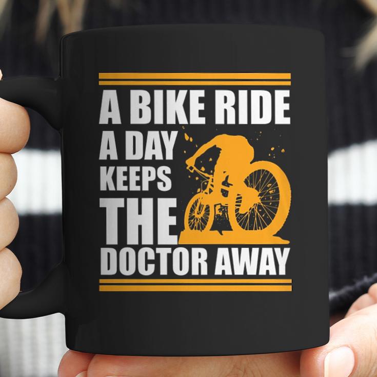 A Bike Ride A Day Keeps The Doctor Away Coffee Mug