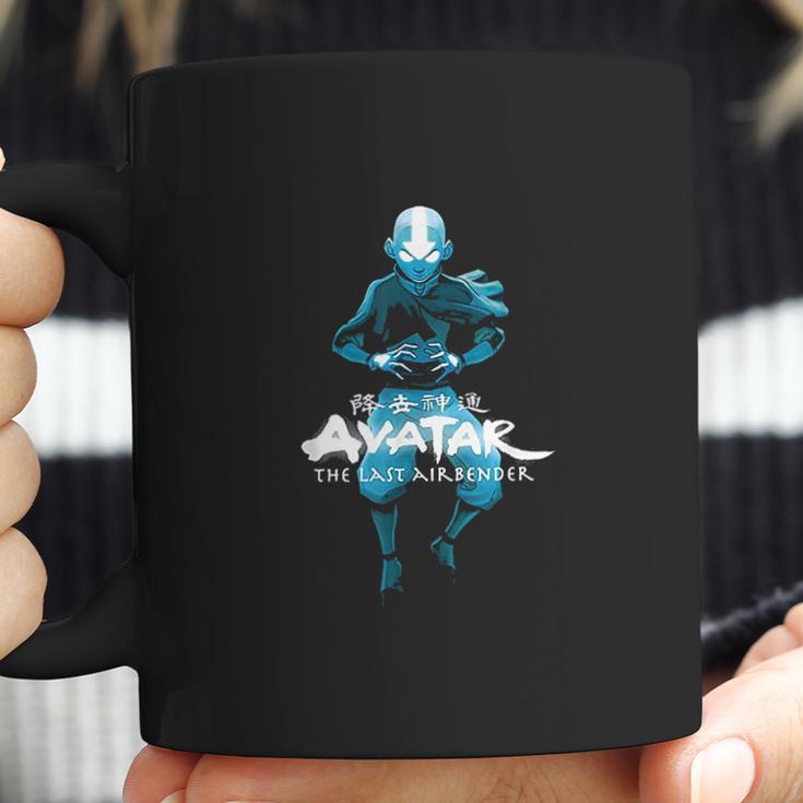 Blue Monochromatic Aang The Last Airbender Coffee Mug