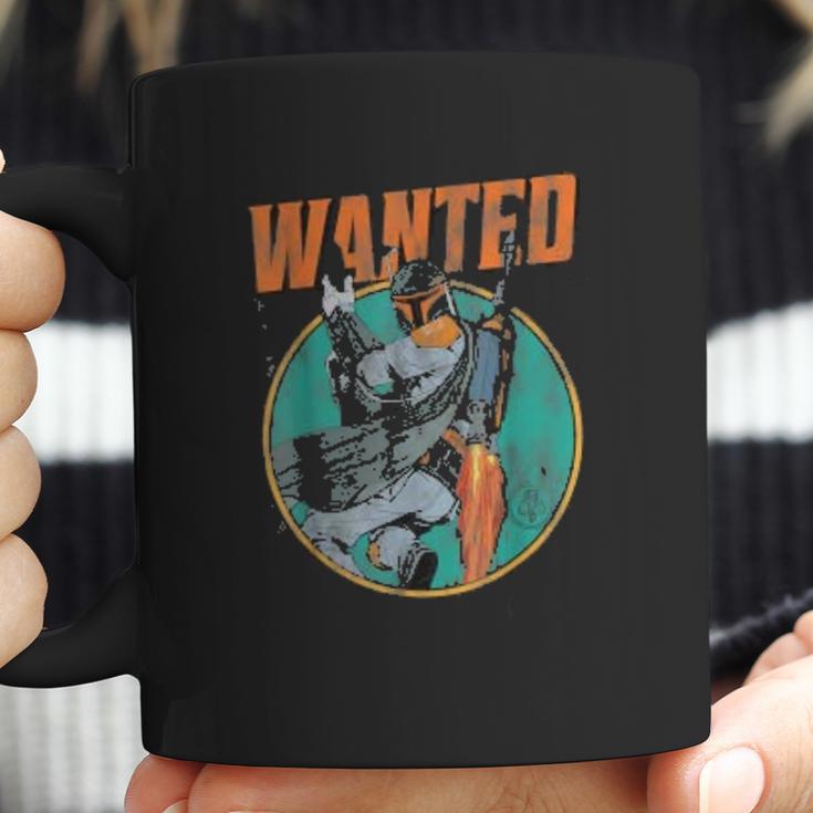 Boba Fett Wanted Distressed Mandalorian Coffee Mug