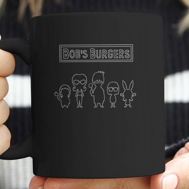 Bobs Burgers Chibi Family Outline Coffee Mug