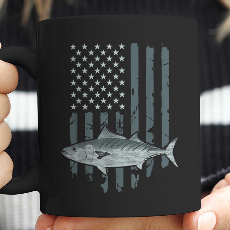 Bonito Fishing Vintage American Flag Tuna Skipjack Fisherman Coffee Mug