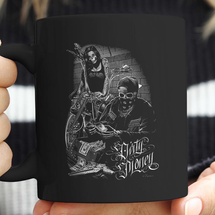 Bonnie And Clyde Dirty Money David Gonzales Art Dga Ride Or Die Mens Coffee Mug