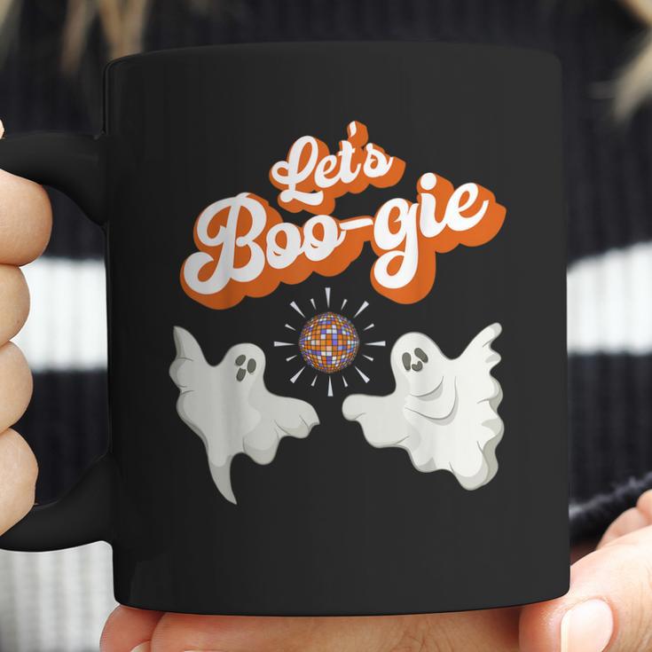 Lets Boo-Gie Retro Disco 70S Ghosts Lets Boogie Halloween Men Women T-Shirt Graphic Print Casual Unisex Tee Coffee Mug