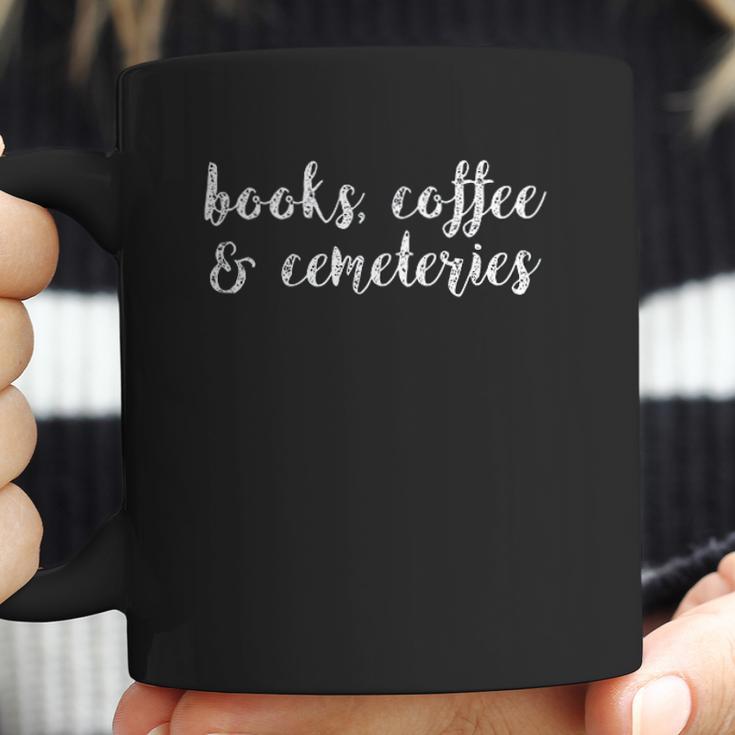 Books Coffee And Cemeteries Wanderlust Funeral Director Coffee Mug