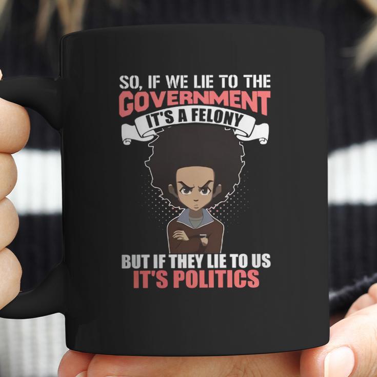 The Boondocks Shirts - Its Politics Coffee Mug