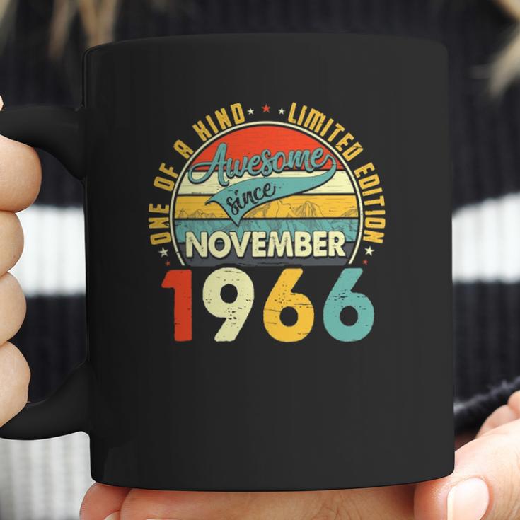 Born In November 1966 55Th Birthday Gift Retro 55 Years Old Coffee Mug