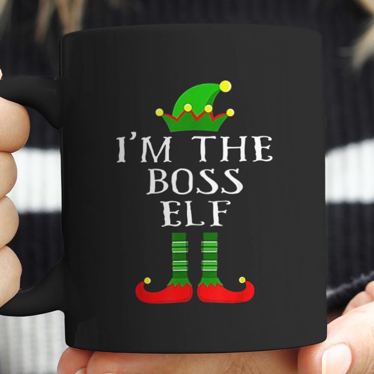 Im The Boss Elf Matching Family Christmas Coffee Mug