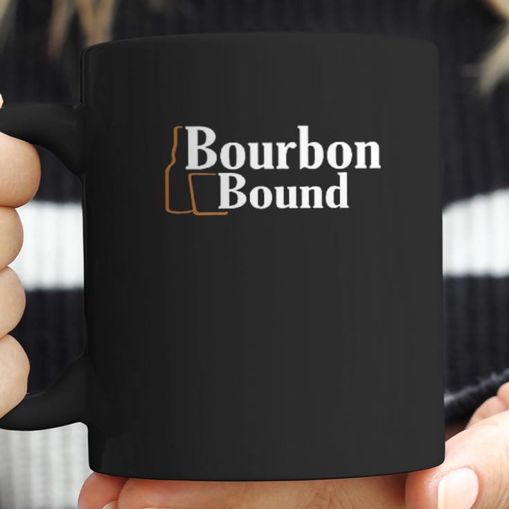 Bourbon Bound Logo On On A Black Coffee Mug