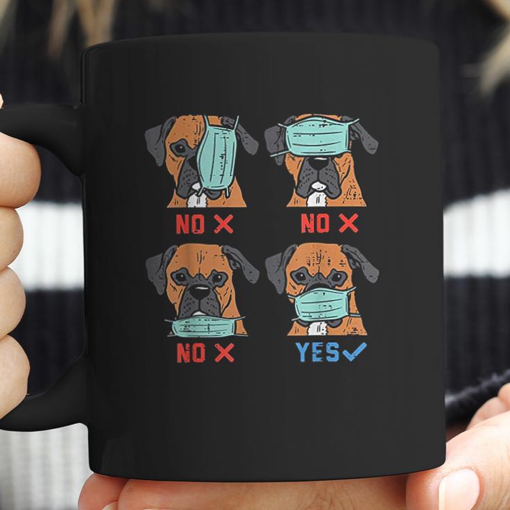 Boxer Face Funny Social Distancing Dog Gift Coffee Mug