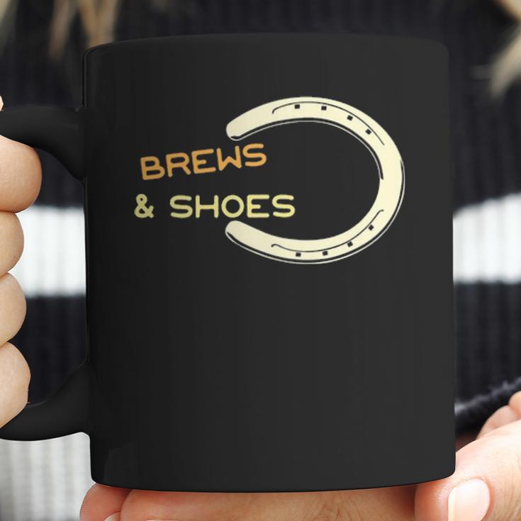 Brews And Shoes Horseshoe Ringer Pitching Bbq Coffee Mug