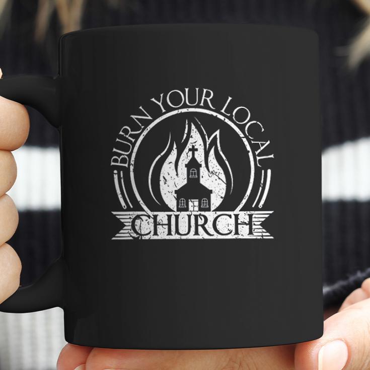 Burn Your Local Church Scandinavian Death Metal Culture Coffee Mug