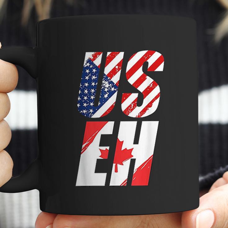 Canadian Flag American Usa Useh Canada Coffee Mug