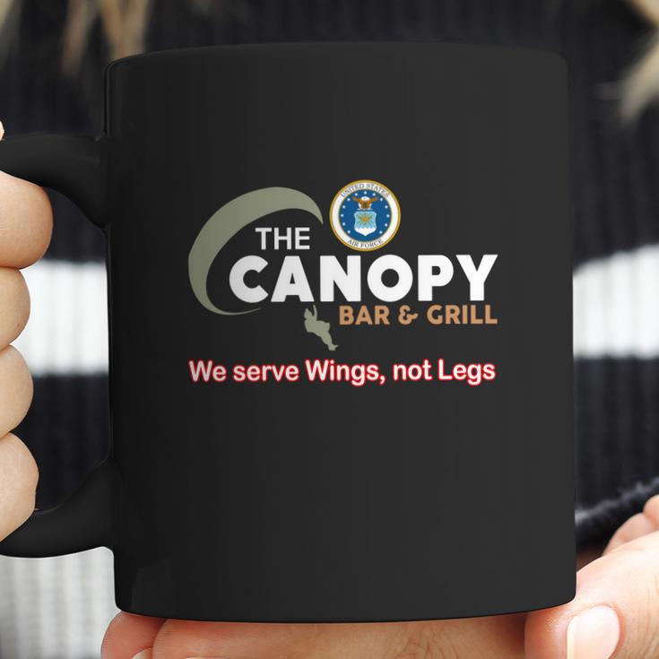 The Canopy Bar And Grill We Serve Wings Not Legs Coffee Mug