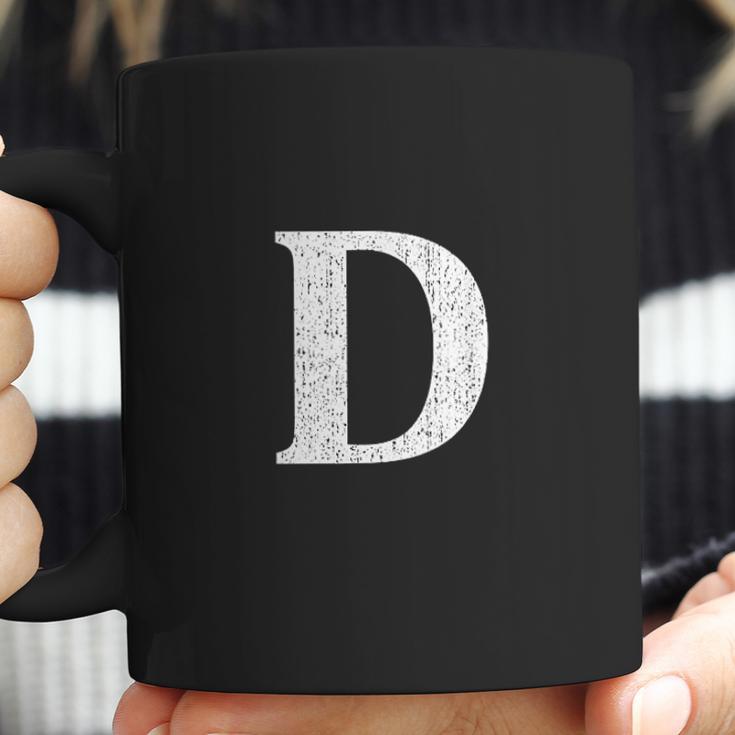 Capital Letter D Monogram Initial Coffee Mug