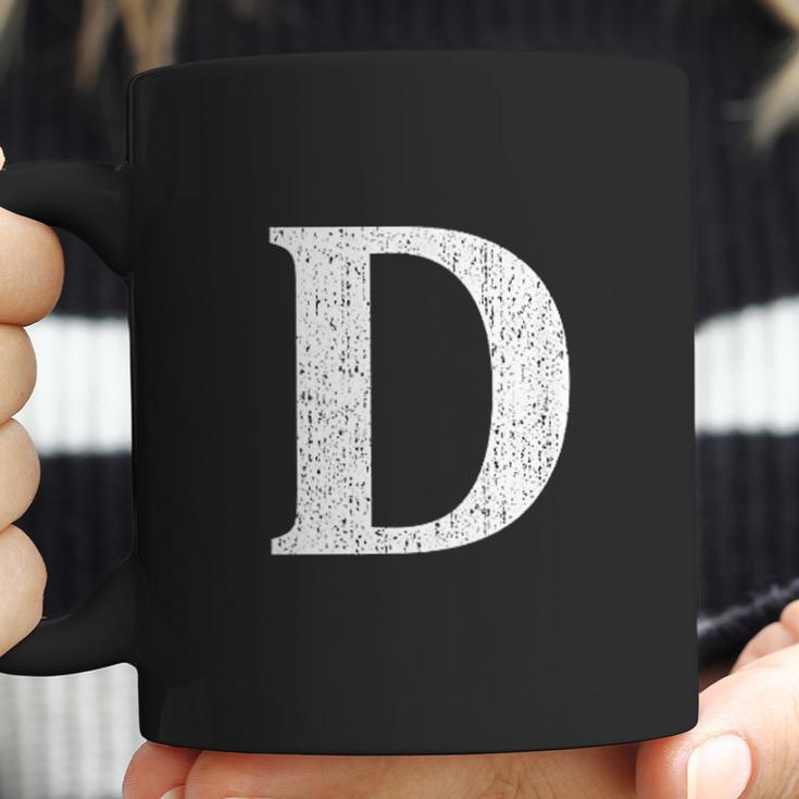 Capital Letter D Shirt Monogram Initial Coffee Mug