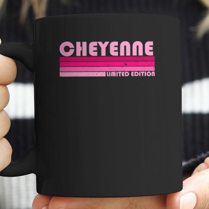 Cheyenne Name Personalized Retro Vintage 80S 90S Birthday Coffee Mug