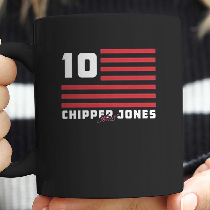 Chipper Jones Flag Stripes Coffee Mug