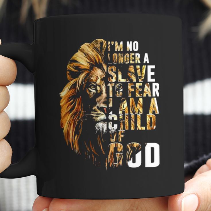 Christian Lion Jesus Im No Longer A Slave To Fear Km Coffee Mug