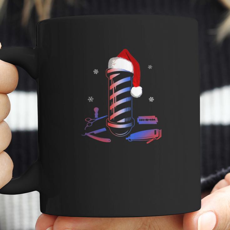 Christmas Barber Pole Funny Haircut Comb Blade Beard Coffee Mug