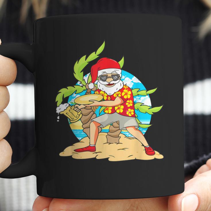 Christmas In July Santa Beach Frisbee Beer Gift Coffee Mug