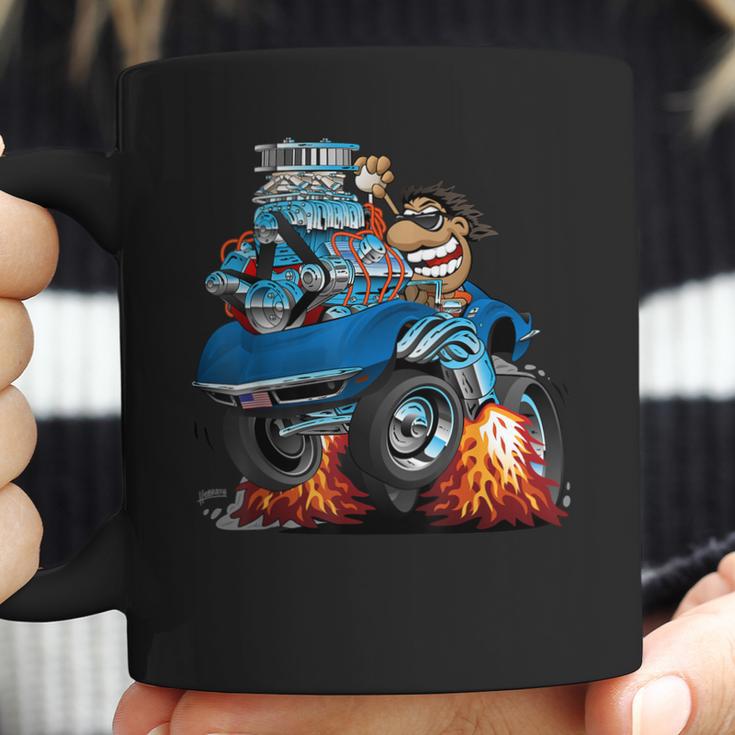 Classic Funny Sixties Sports Car Racing Hot Rod Cartoon Coffee Mug