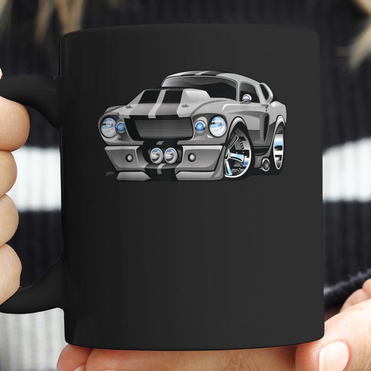 Classic Sixties Muscle Car Hot Rod Cartoon Illustration Coffee Mug