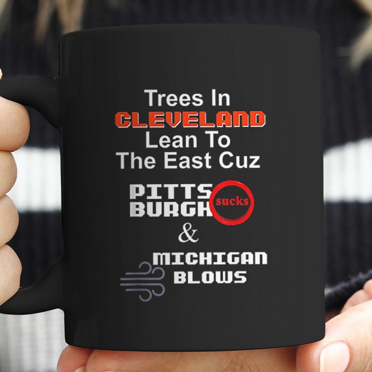 Cleveland Pittsburgh Sucks Michigan Blows Football Coffee Mug