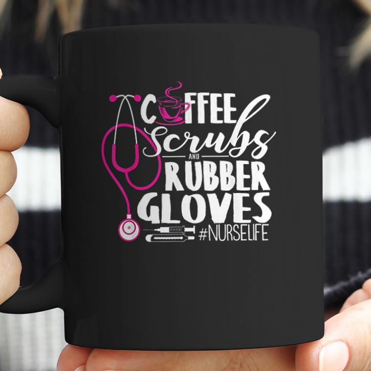 Coffee And Rubber Gloves Nurselife Night Shift Gift Coffee Mug