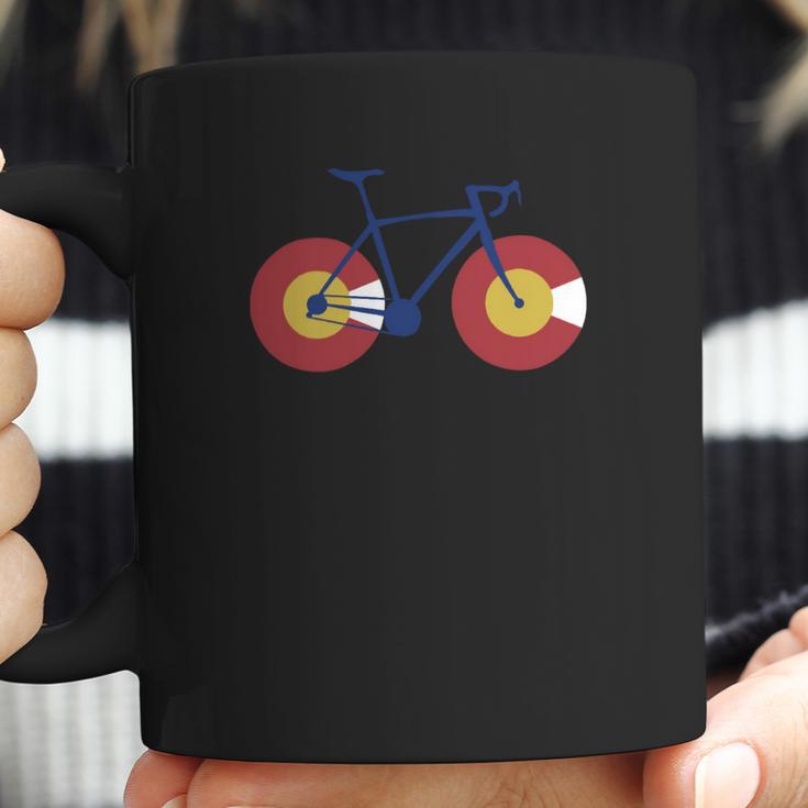 Colorado Flag Bicycle Coffee Mug