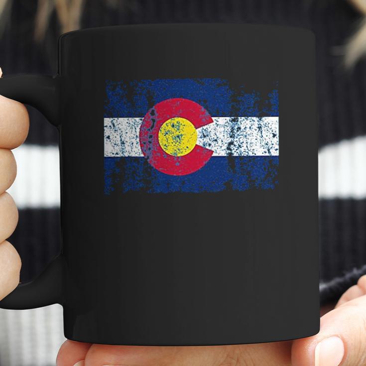 Colorado Flag Vintage Retro Style Coffee Mug