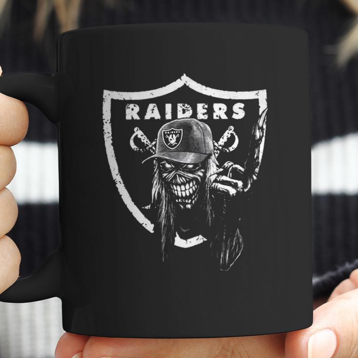 Cool Raiders Shirt With Eddie From Iron Maiden Coffee Mug